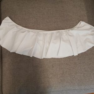 Off the shoulder flounce bikini top